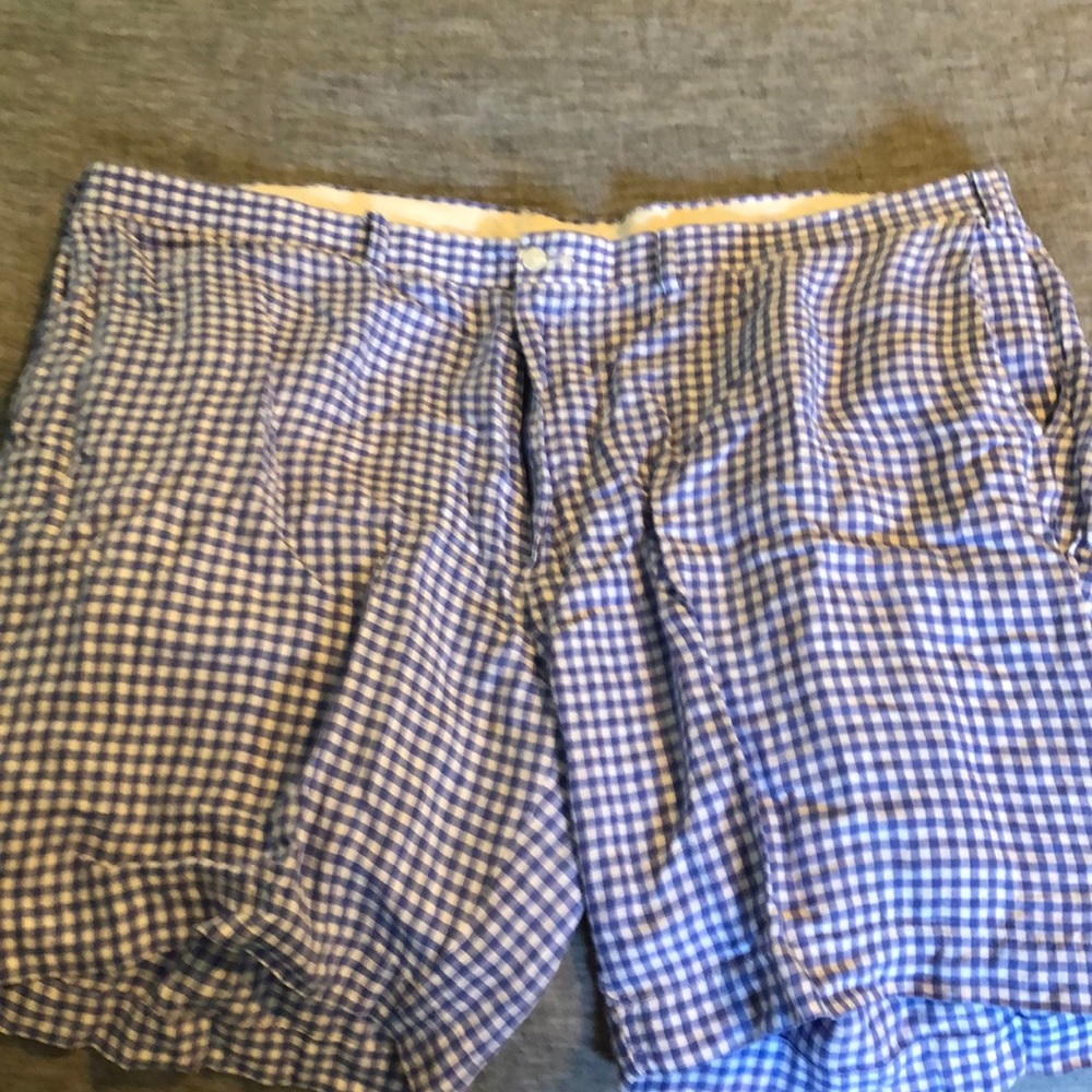 Ralph Lauren linen gingham shorts big and tall